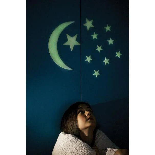 Glow in the Dark Moon and Stars