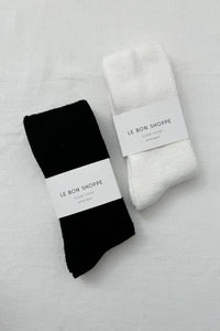 Extended Cloud Socks - Jet Black