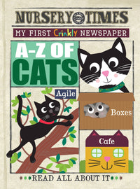 Nursery Times Crinkly Newspaper - A-Z of Cats