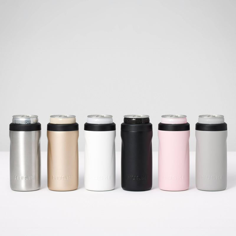 Huski Slim Can Cooler - Brushed Stainless