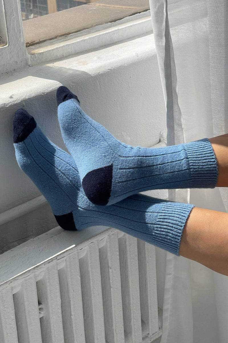 Classic Cashmere Socks - Bluebell