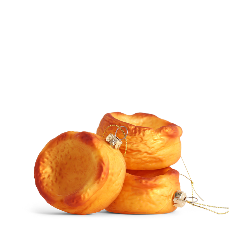 Yorkshire Pudding Glass Decoration