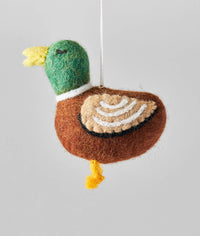 Duck Hanging Felt Holiday Ornament