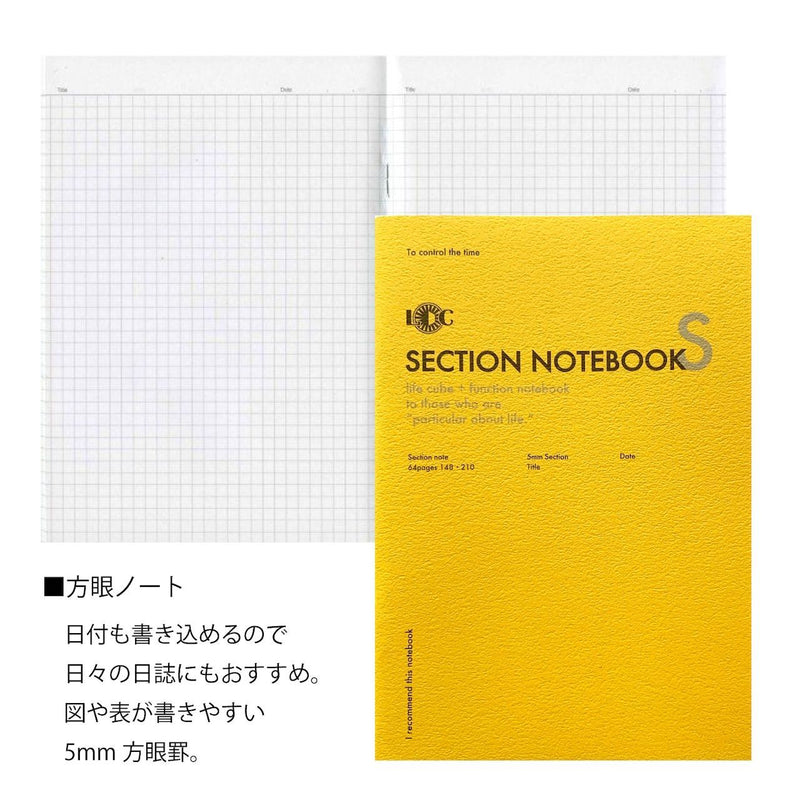 Function Notebook A5 Slim Grid - Yellow