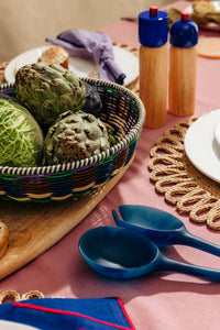 Resin Salad Servers - Blue