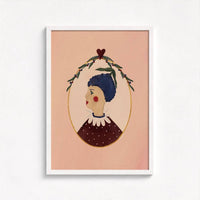 Queen of the Rodeo - Giclee Art Print - Blueberry: A3
