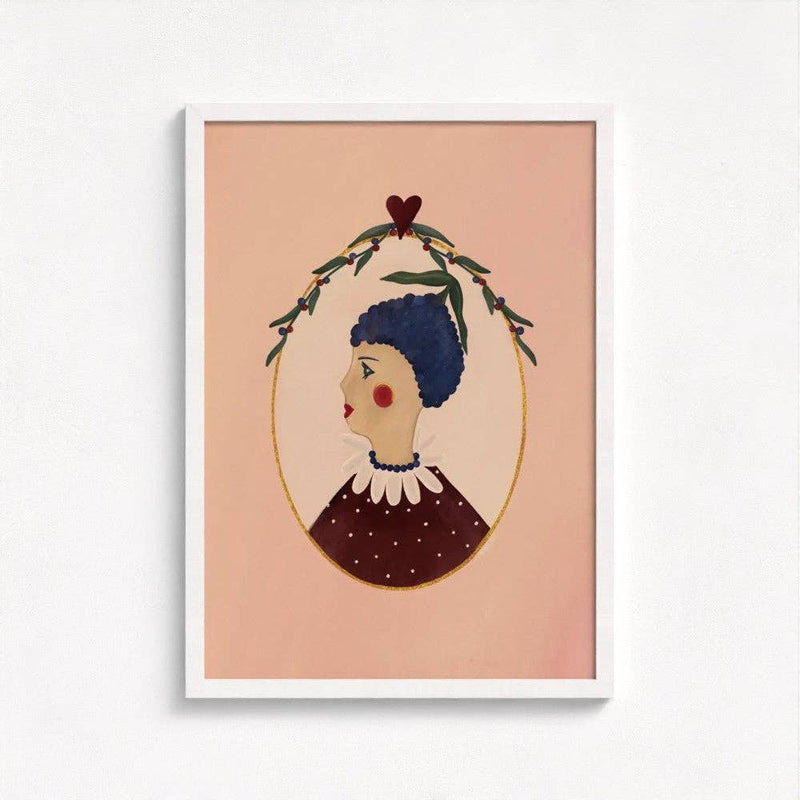 Queen of the Rodeo - Giclee Art Print - Blueberry: A3