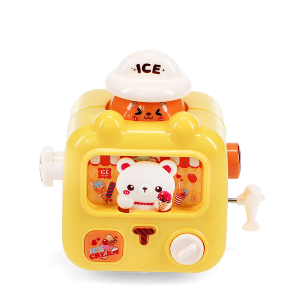 Rex London UK - Wind-up ice cream van racer - Yellow