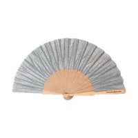 Silver Glitter Fan - 23cm
