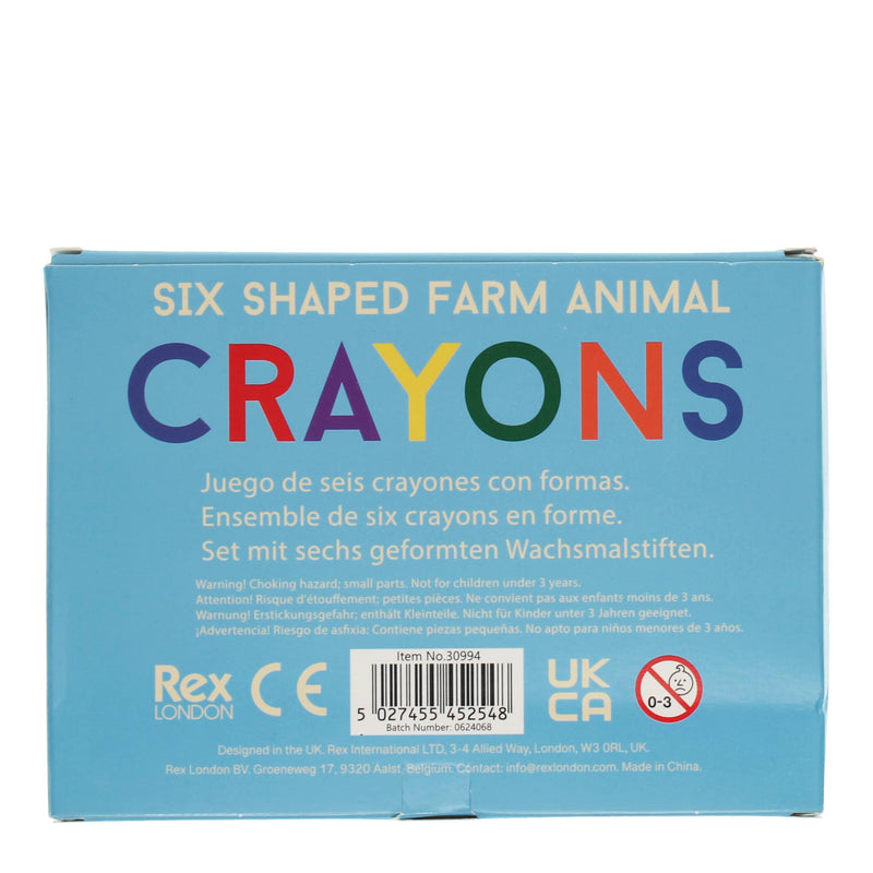 Farm Animal Crayons - Set of 6
