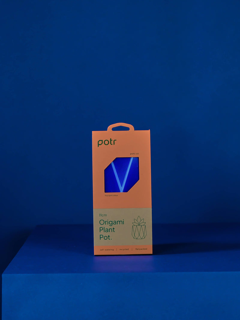 11cm Self-Watering Pot - Navy