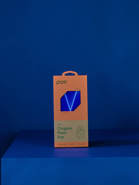 11cm Self-Watering Pot - Navy