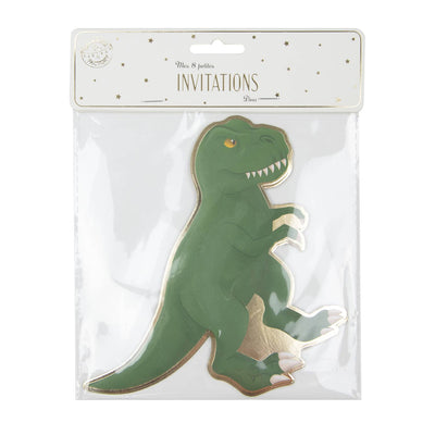 Dinosaur Invitations - Set of 8