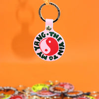Yin and Yang Key Fob - Black