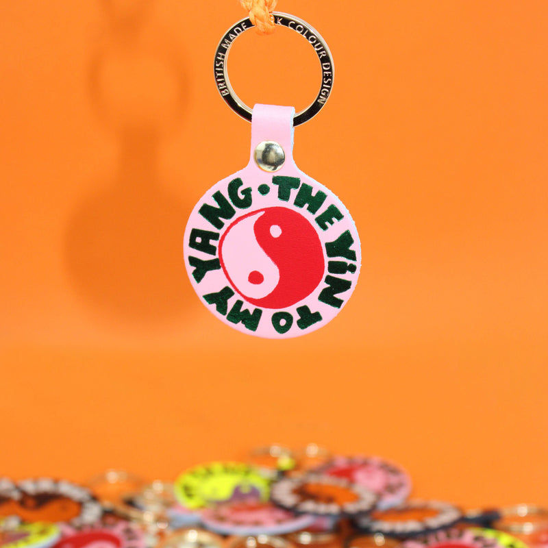 Yin and Yang Key Fob - Black