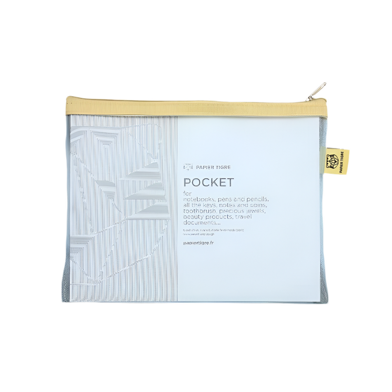 Mesh Pocket - Medium - Light Blue