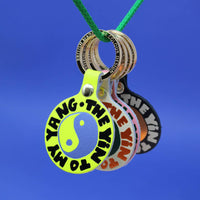 Yin and Yang Key Fob - Black