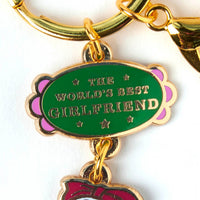 Peanuts World's Best Girlfriend Keyring