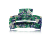 Big Metal London - Camille Bulldog Hairclip: Red/Blue/Grey