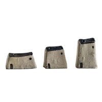 Gohobi Handmade Japanese Style Incense Holder – Zen Ceramic Incense Plug Tray: 3 mud houses