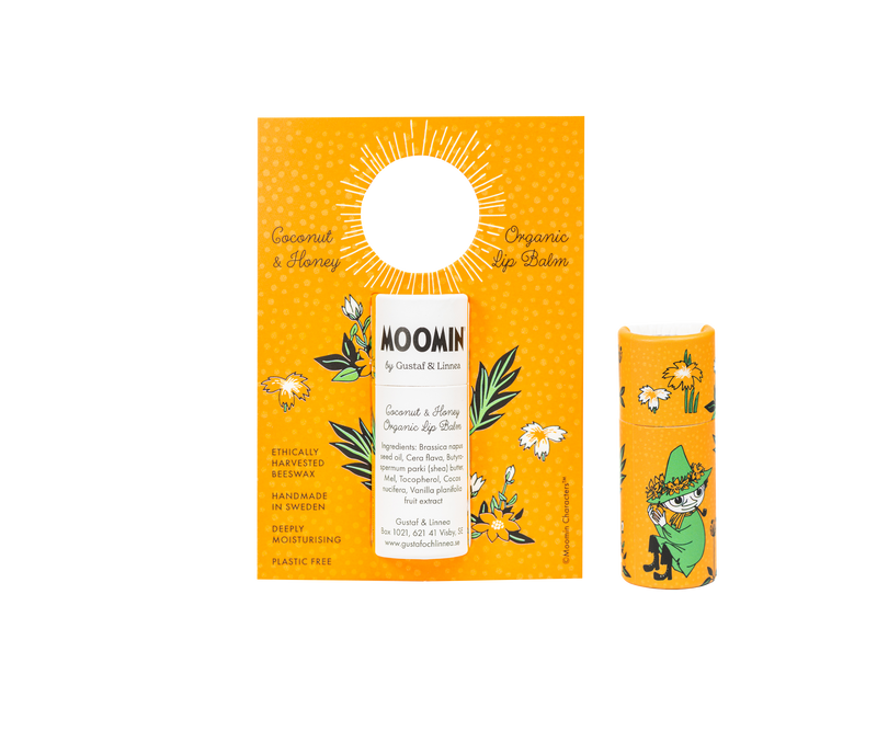 Moomin Organic Beeswax Lip Balm - Coconut & Honey