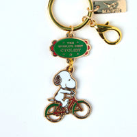 Peanuts World's Best Cyclist Keyring