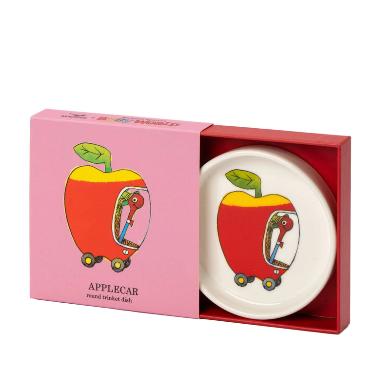 Magpie x Richard Scarry Applecar Round Trinket Dish