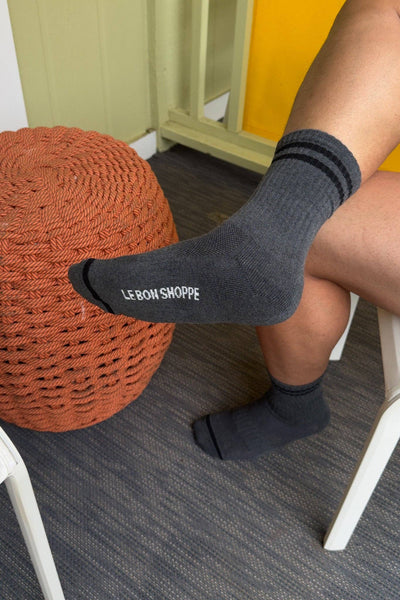Extended Boyfriend Socks - Powder Blue