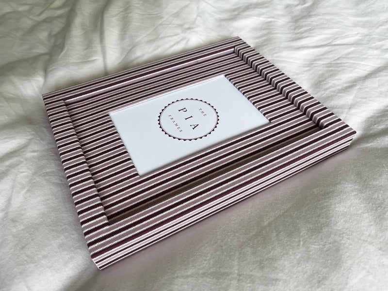 Blush & Burgundy Zigzag Frame: 8x6in (6x4in)