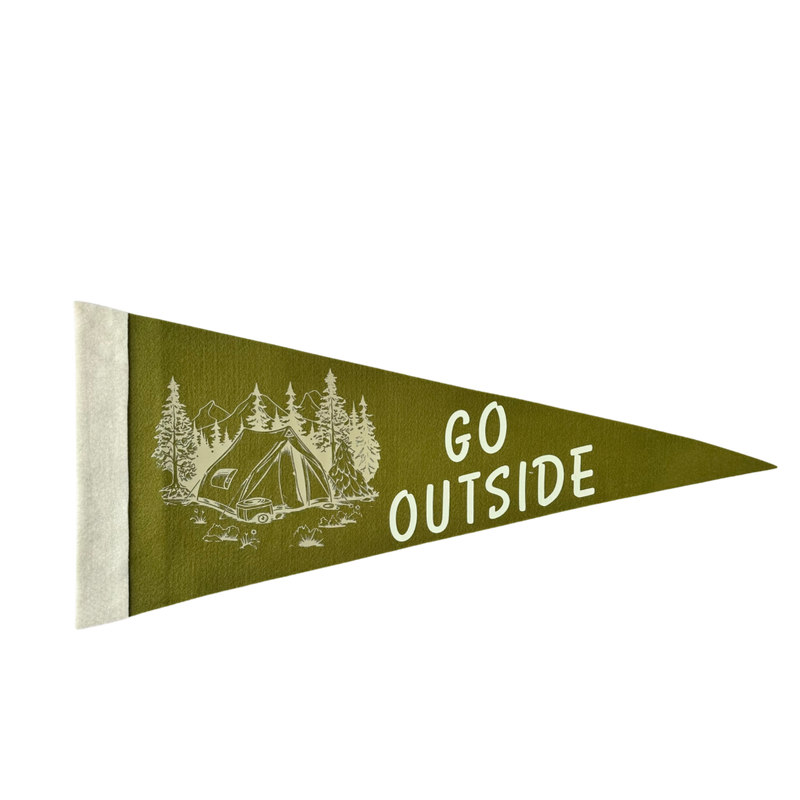 'Go Outside' Pennant Flag