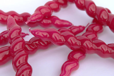 Spiral Taper Candles - 3 Pack - Magenta