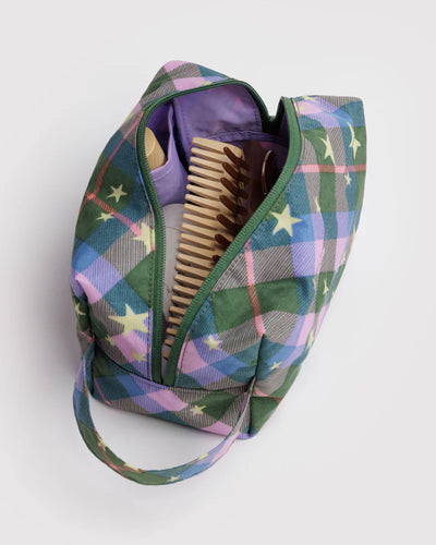 Dopp Kit - Star Plaid
