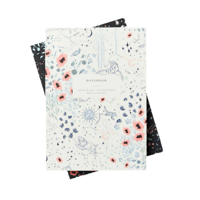 L&L Lay Flat Notebook - Ivory Zodiac