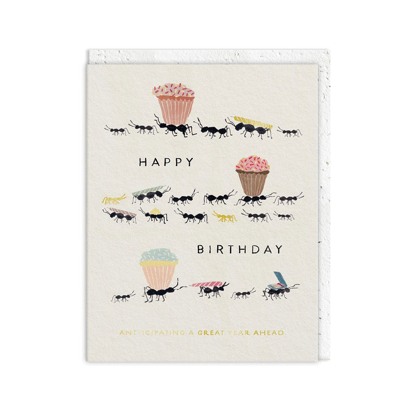 Ohh Deer Card - Happy Birthday ant-icipating a great year ahead