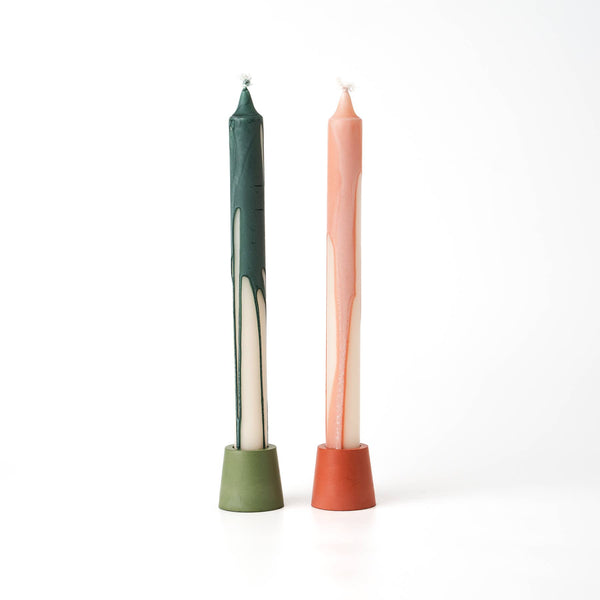 Stump Candle Holder Mustard