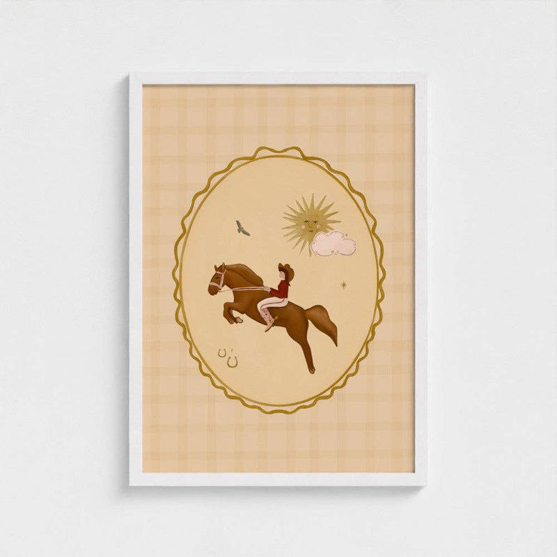 Queen of the Rodeo - Giclee Art Print - Cowgirl Cameo: A3