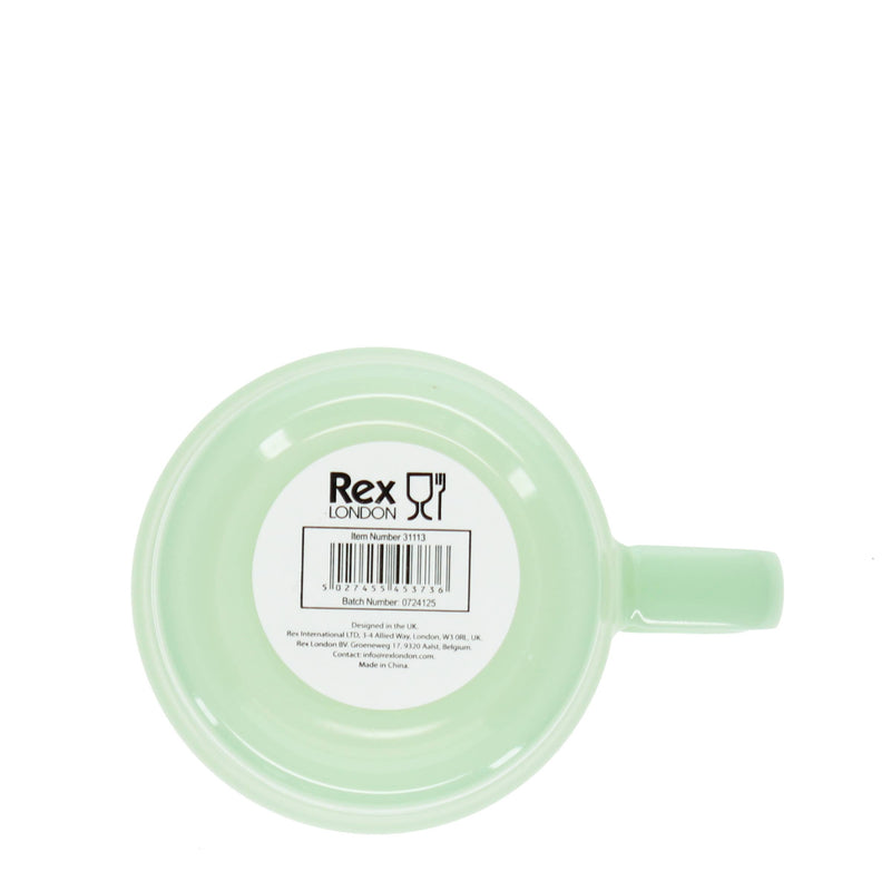 Stacking Glass Coffee Cup - Mint Green