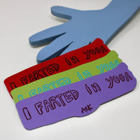Farted in Yoga Bookmark: Red