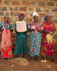 The Basket Room - SAFIRI: Orange, Pink & Purple Stripe Woven Storage Basket: S / Orange / Striped