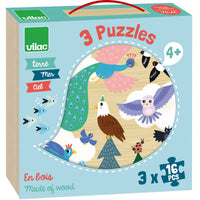 Vilac Earth, Sea & Sky Puzzle Collection Wooden Educational