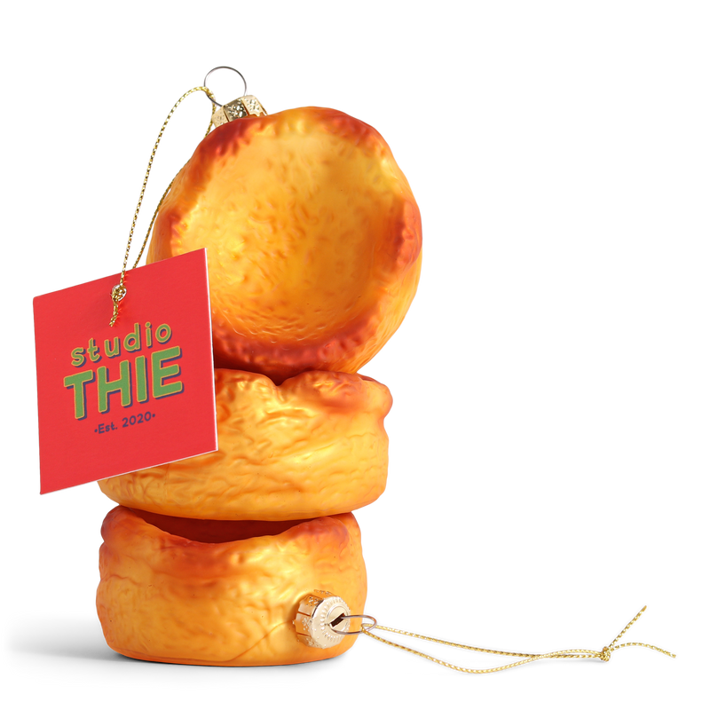 Yorkshire Pudding Glass Decoration