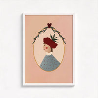 Queen of the Rodeo - Giclee Art Print - Raspberry: A3