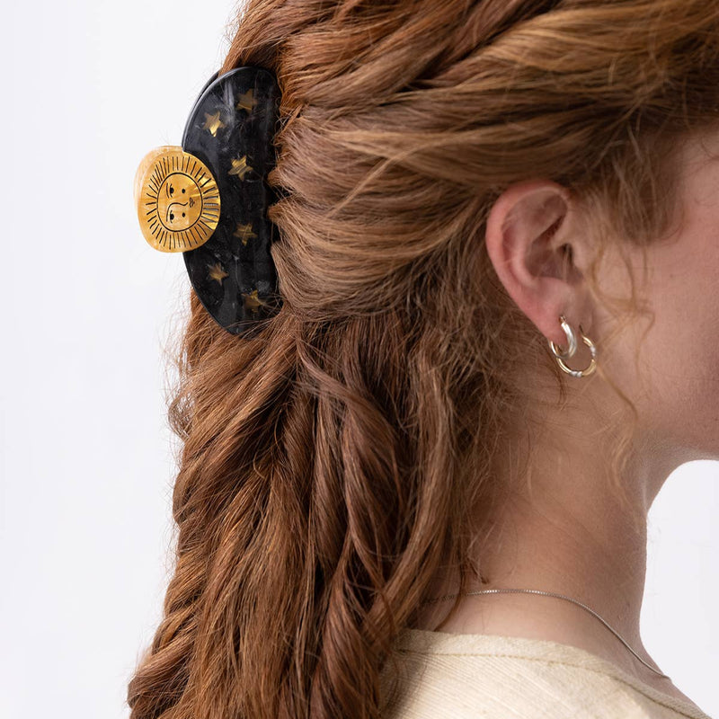 Sun and Stars Astrology Claw Clip