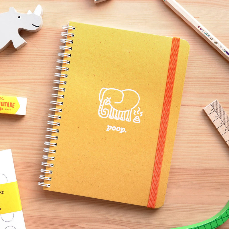 Elephant Poop Foil Printed Notebook