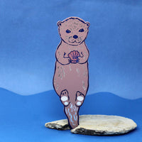 Otter Bookmark - Buttercup Yellow