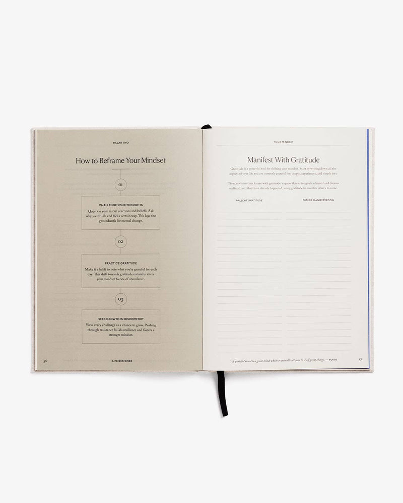 Life Designer Journal - 100+ Prompts for Self-Growth, Goals