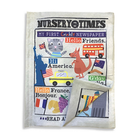 Crinkly Cloth Newspaper - Hello Friends