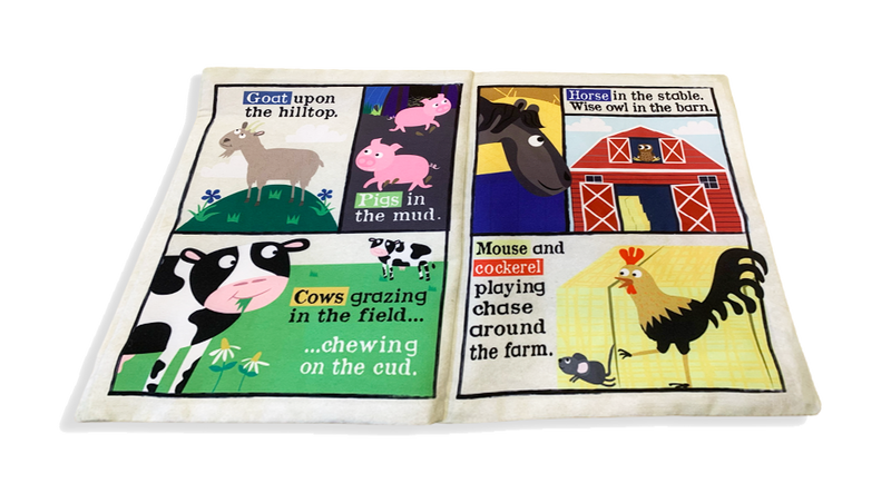 Nursery Times Crinkly Newspaper - Farm Animals