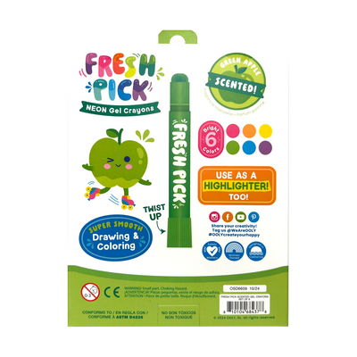 Ooly Fresh Pick: Apple Scented Gel Crayons