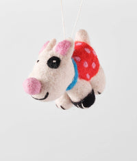 Luna Dog Hanging Felt Ornament